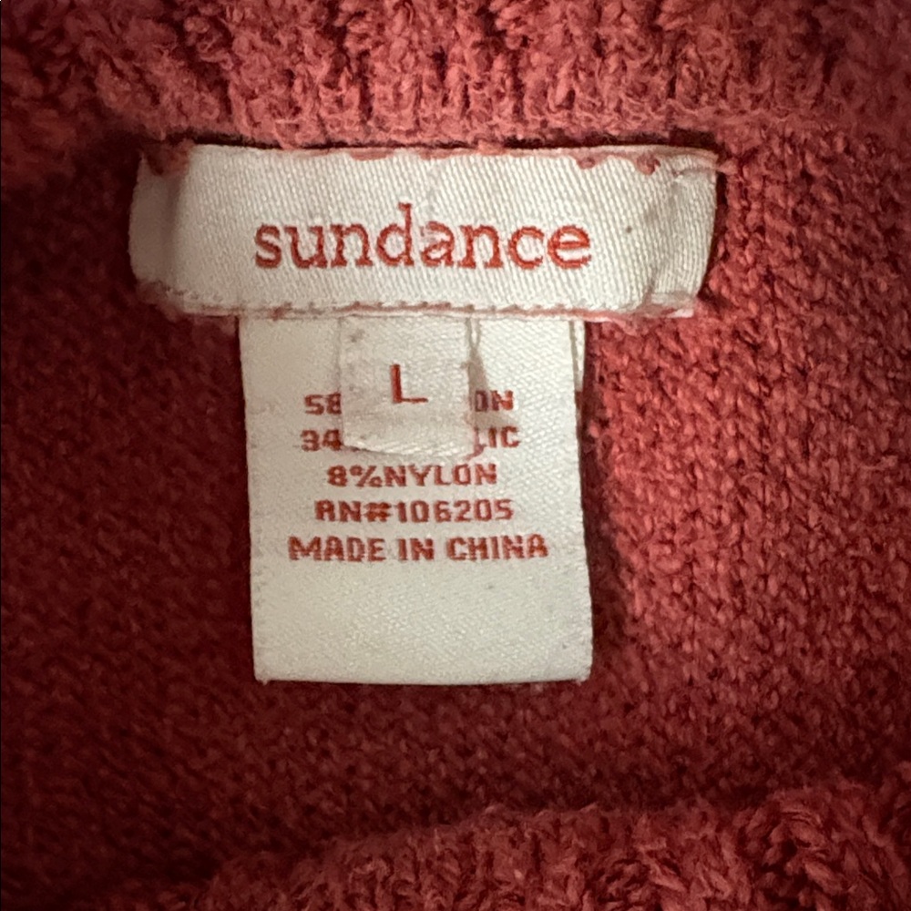 Sundance Turtleneck Sweater Knit Size Large - Picture 3 of 4